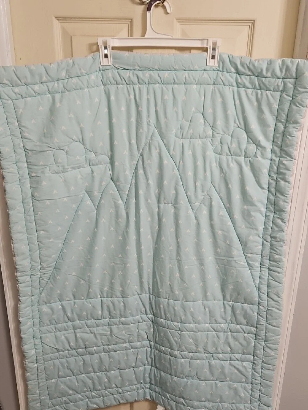 cloud island Mountain Scene Baby Quilt Blanket